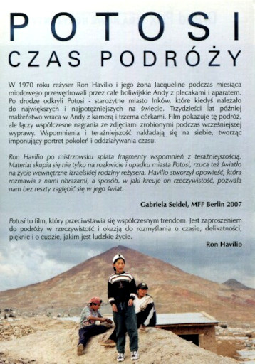 Tył ulotki filmu 'Potosi: Czas Podróży'