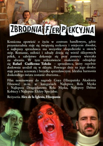 Tył ulotki filmu 'Zbrodnia Ferpekcyjna'