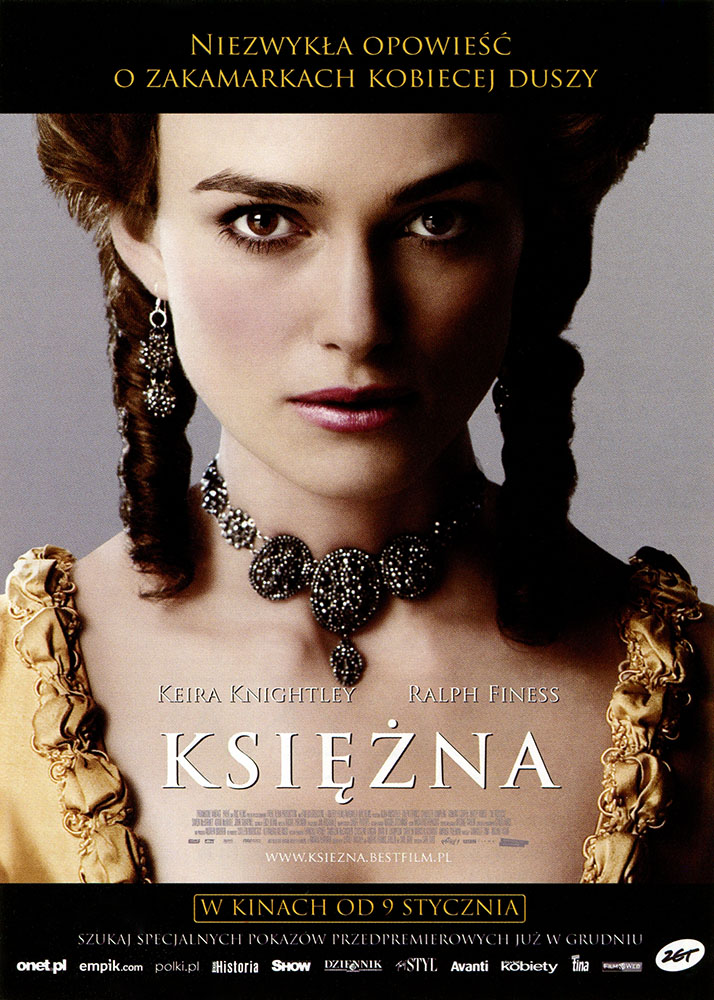 Ulotka filmu 'Księżna (przód - wersja B)'