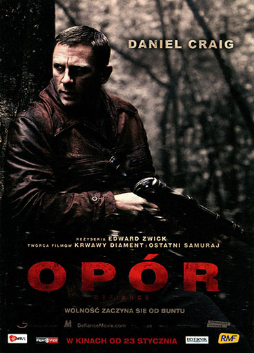 Przód ulotki filmu 'Opór'