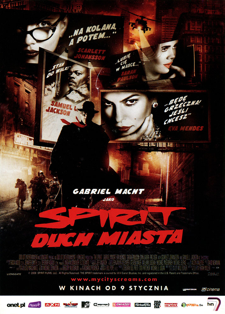 Ulotka filmu 'Spirit - Duch Miasta (przód)'