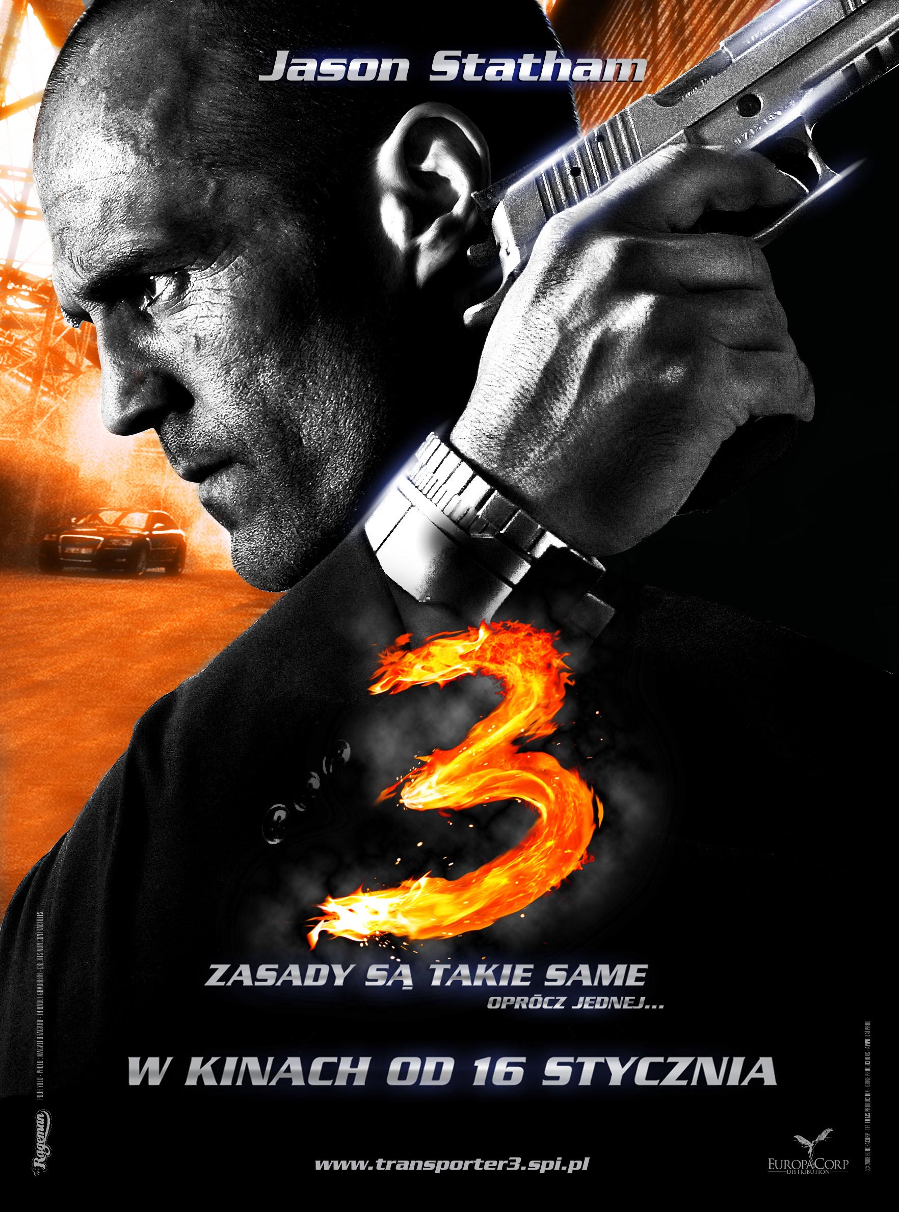 Polski plakat filmu 'Transporter 3'