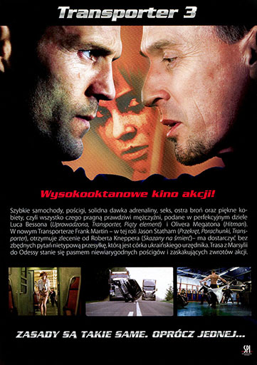 Tył ulotki filmu 'Transporter 3'