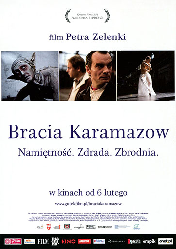 Przód ulotki filmu 'Bracia Karamazow'
