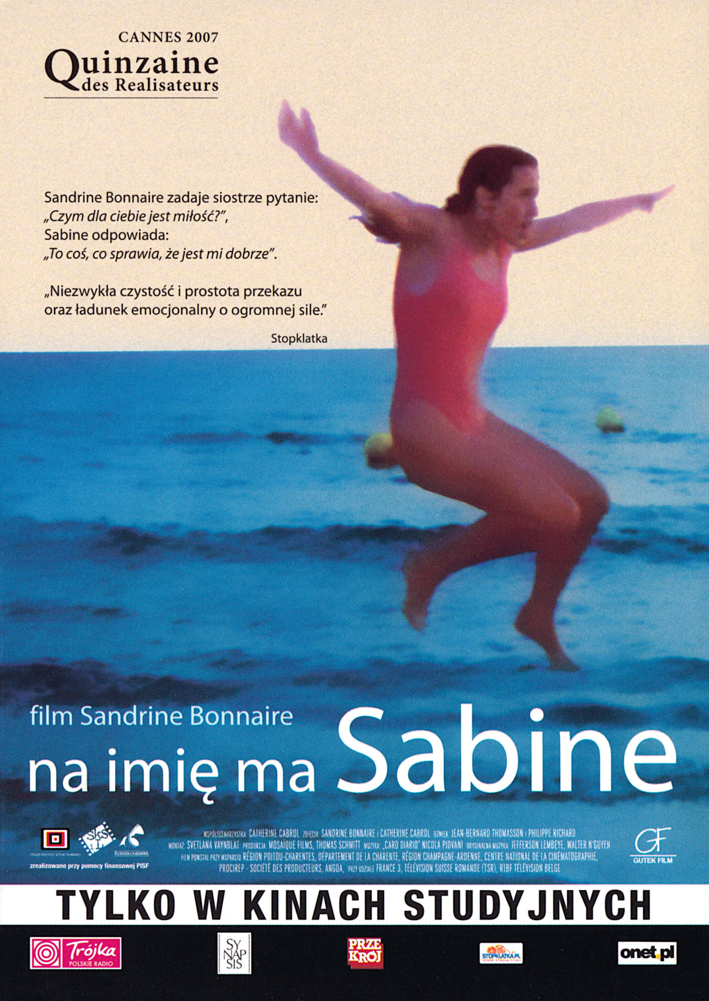 Ulotka filmu 'Na Imię Ma Sabine (przód)'