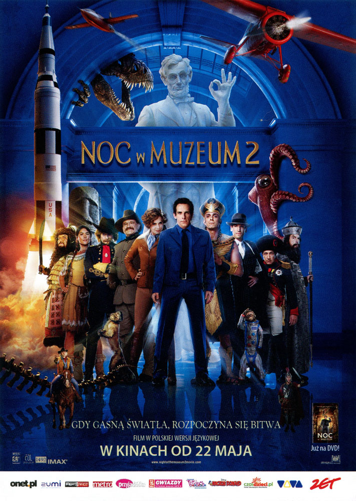 Ulotka filmu 'Noc W Muzeum 2 (przód)'