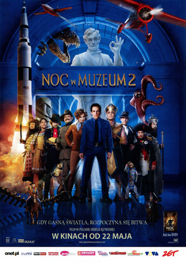 Przód ulotki filmu 'Noc W Muzeum 2'