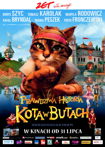 Przód ulotki filmu 'Prawdziwa Historia Kota W Butach'