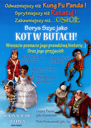 Tył ulotki filmu 'Prawdziwa Historia Kota W Butach'