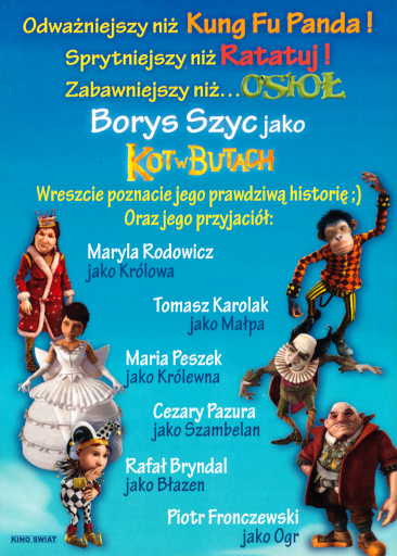 Tył ulotki filmu 'Prawdziwa Historia Kota W Butach'