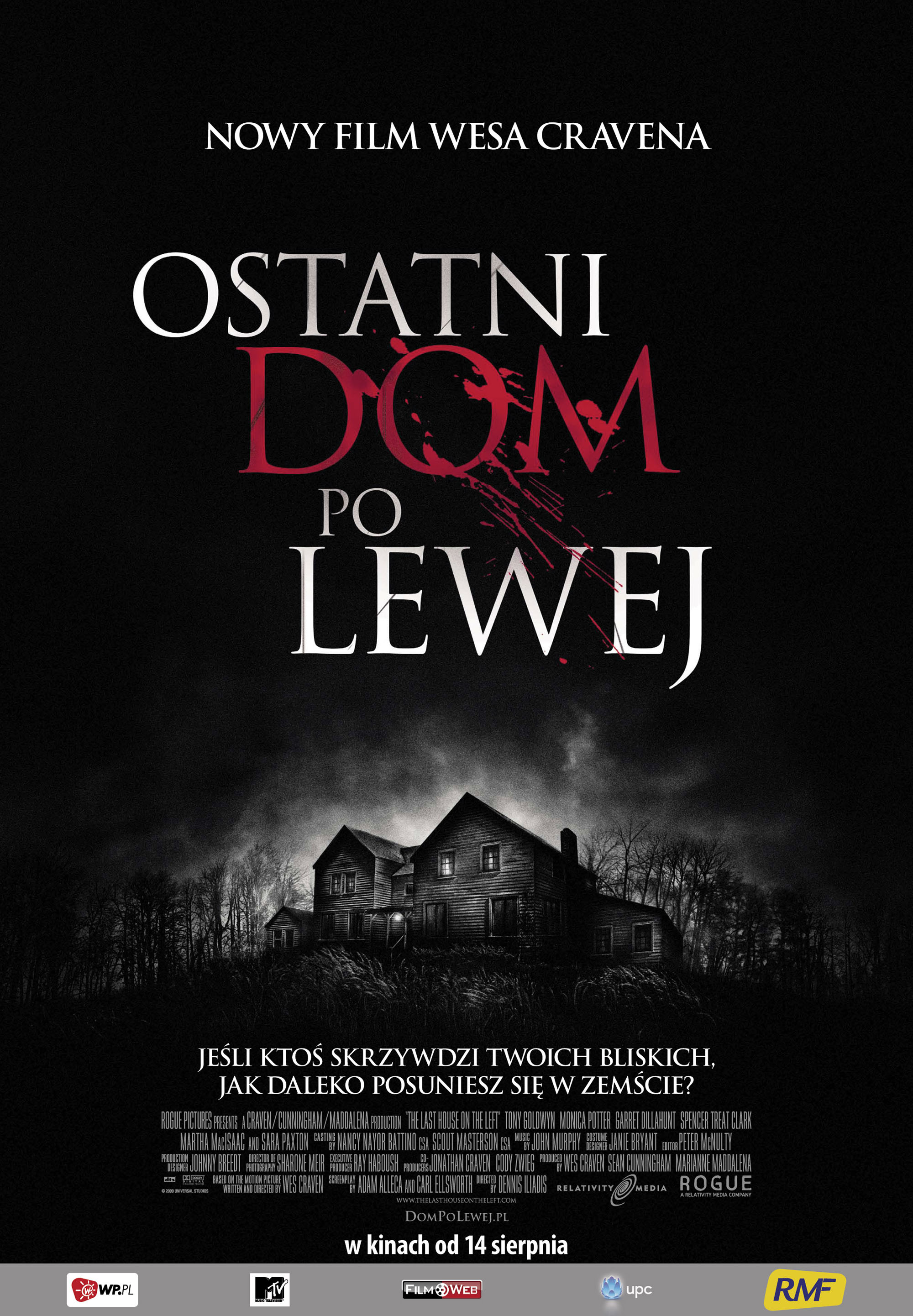 Polski plakat filmu 'Ostatni Dom Po Lewej'
