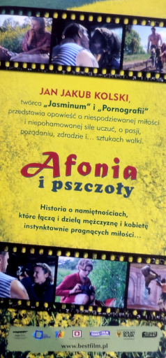 Tył ulotki filmu 'Afonia i Pszczoły'