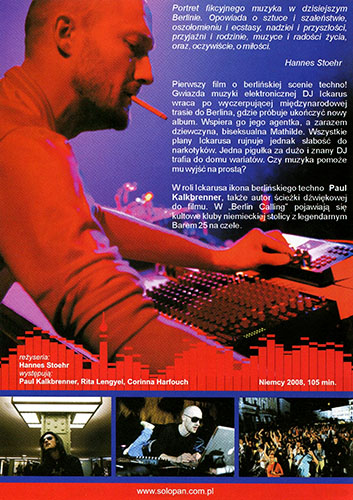 Tył ulotki filmu 'Berlin Calling'