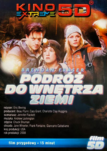 Przód ulotki filmu 'Podróż Do Wnętrza Ziemi 5D'