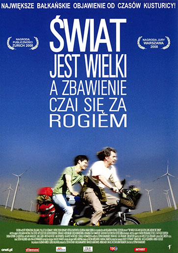 Przód ulotki filmu 'Świat Jest Wielki, A Zbawienie Czai Się Za Rogiem'