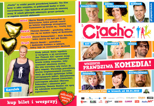 Przód ulotki filmu 'Ciacho'