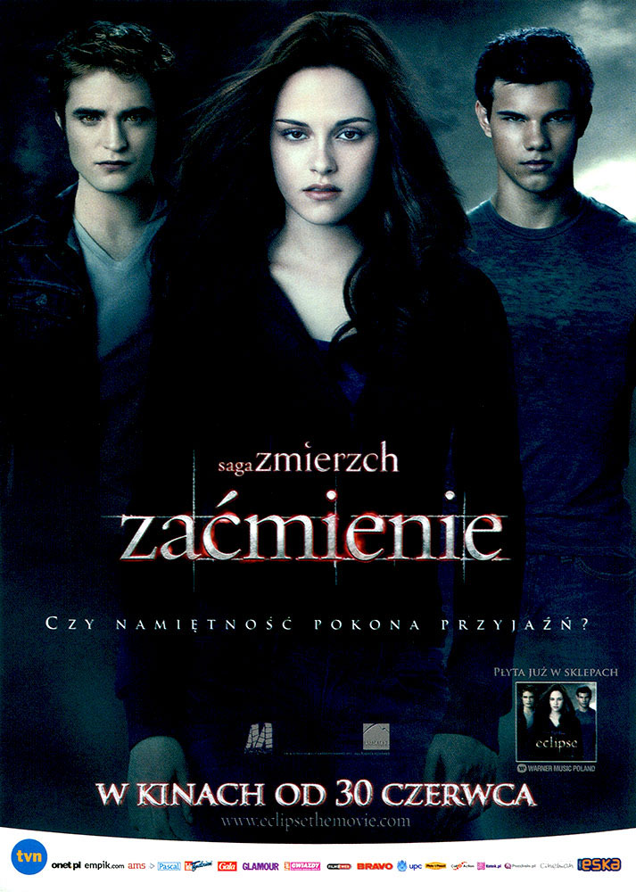Ulotka filmu 'Saga Zmierzch: Zaćmienie (przód)'