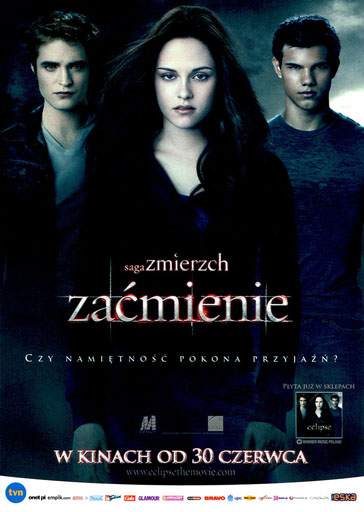 Przód ulotki filmu 'Saga Zmierzch: Zaćmienie'
