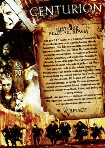 Tył ulotki filmu 'Centurion'