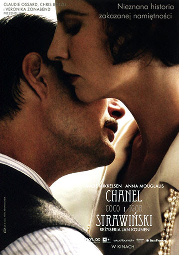 Przód ulotki filmu 'Chanel i Strawiński'