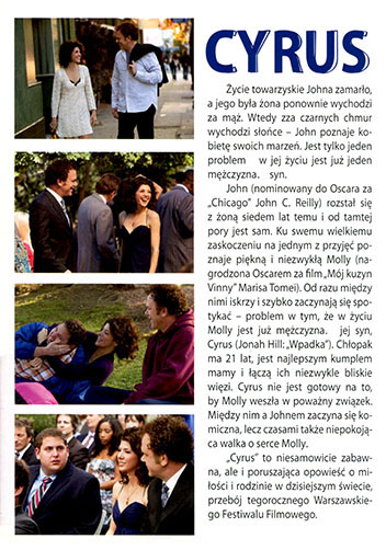 Tył ulotki filmu 'Cyrus'