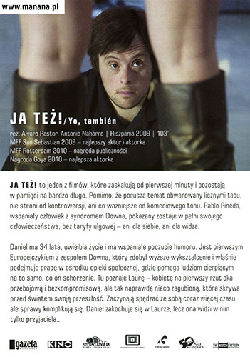 Tył ulotki filmu 'Ja Też!'