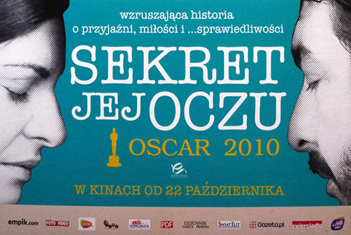 Przód ulotki filmu 'Sekret Jej Oczu'