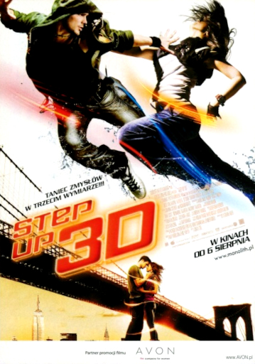 Przód ulotki filmu 'Step Up 3D'