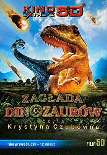 Przód ulotki filmu 'Zagłada Dinozaurów'
