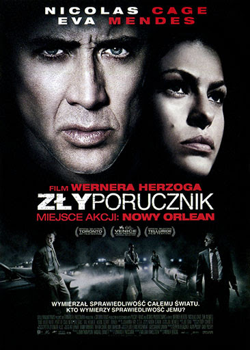 Przód ulotki filmu 'Zły Porucznik'