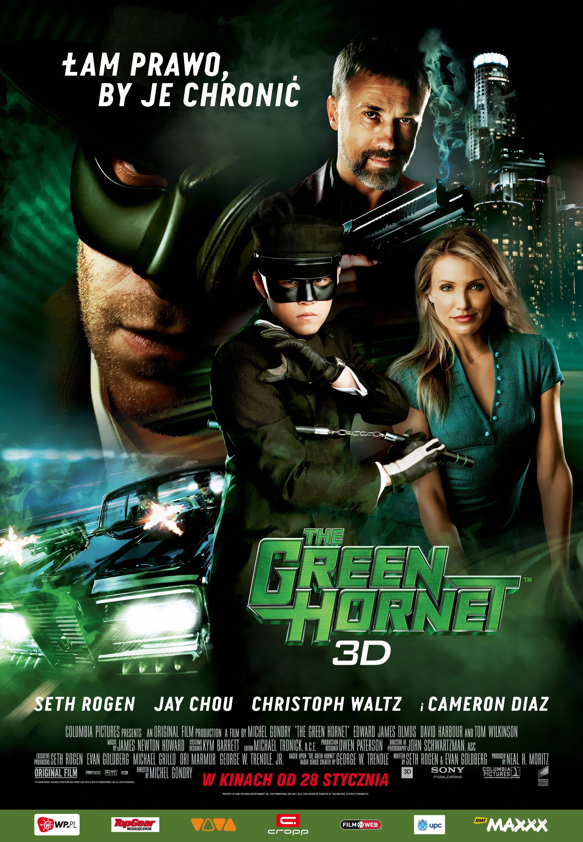 Polski plakat filmu 'The Green Hornet'