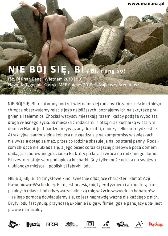 Ulotka filmu 'Nie Bój Się, Bi! (tył)'
