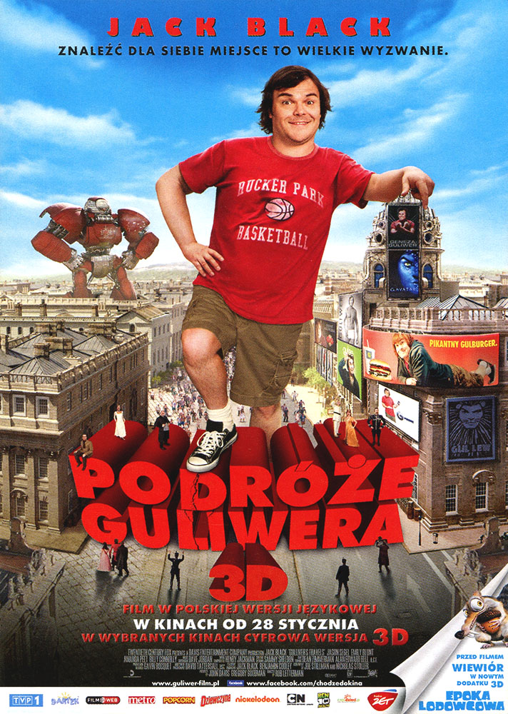 Ulotka filmu 'Podróże Guliwera (przód)'