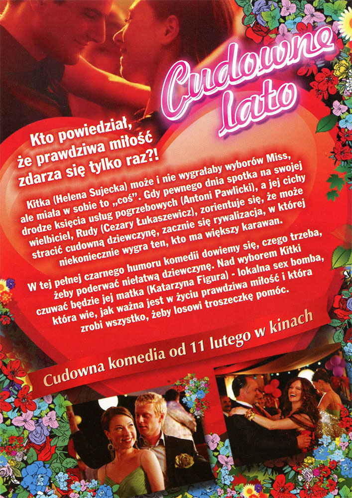 Ulotka filmu 'Cudowne Lato (tył)'
