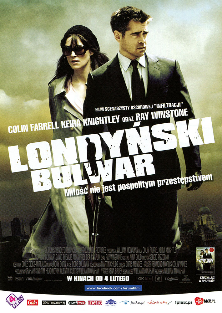 Ulotka filmu 'Londyński Bulwar (przód)'