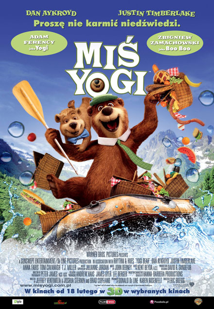 Polski plakat filmu 'Miś Yogi'