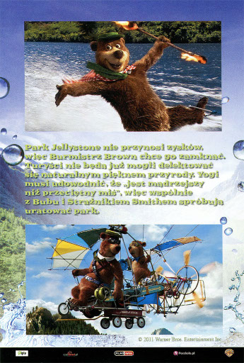 Tył ulotki filmu 'Miś Yogi'