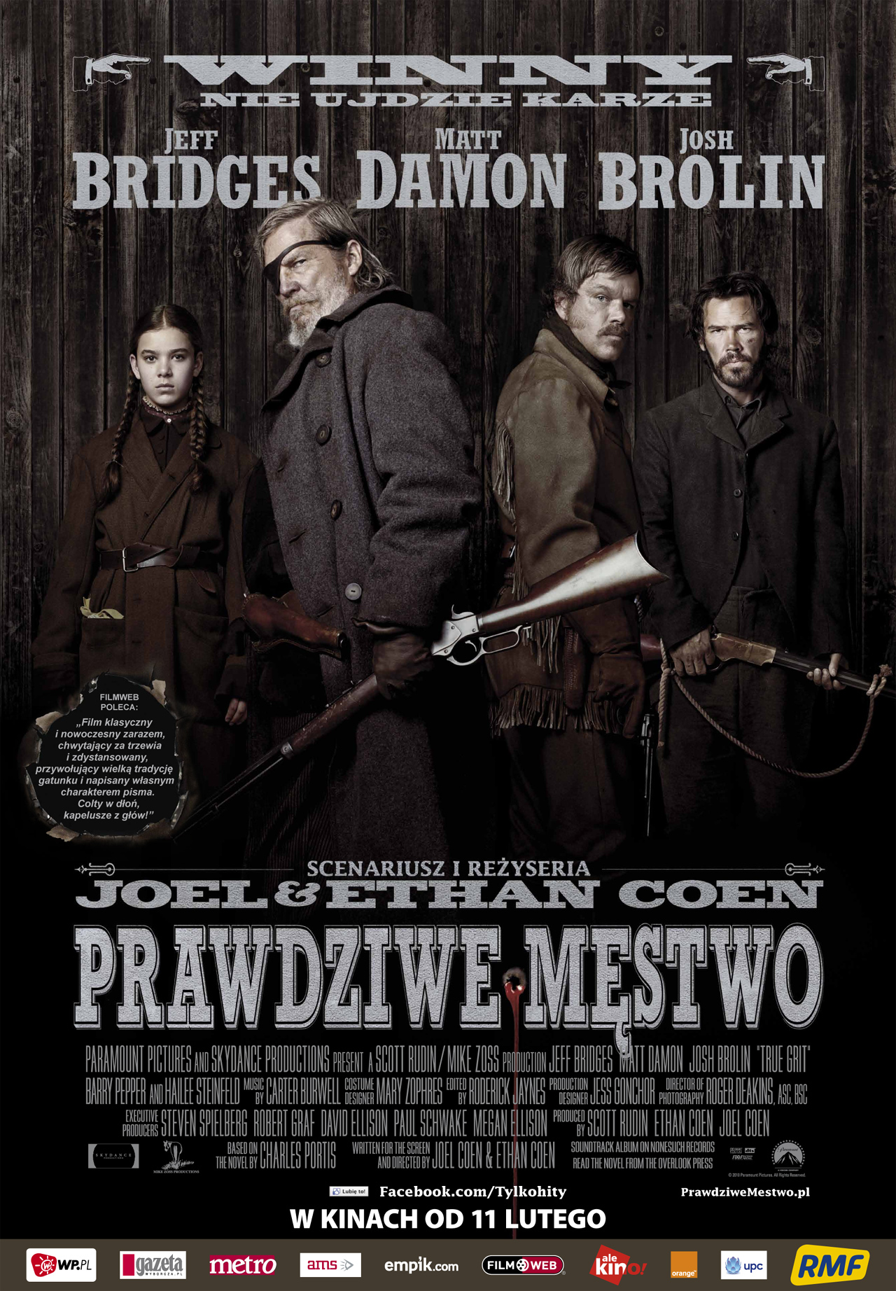 Polski plakat filmu 'Prawdziwe Męstwo'
