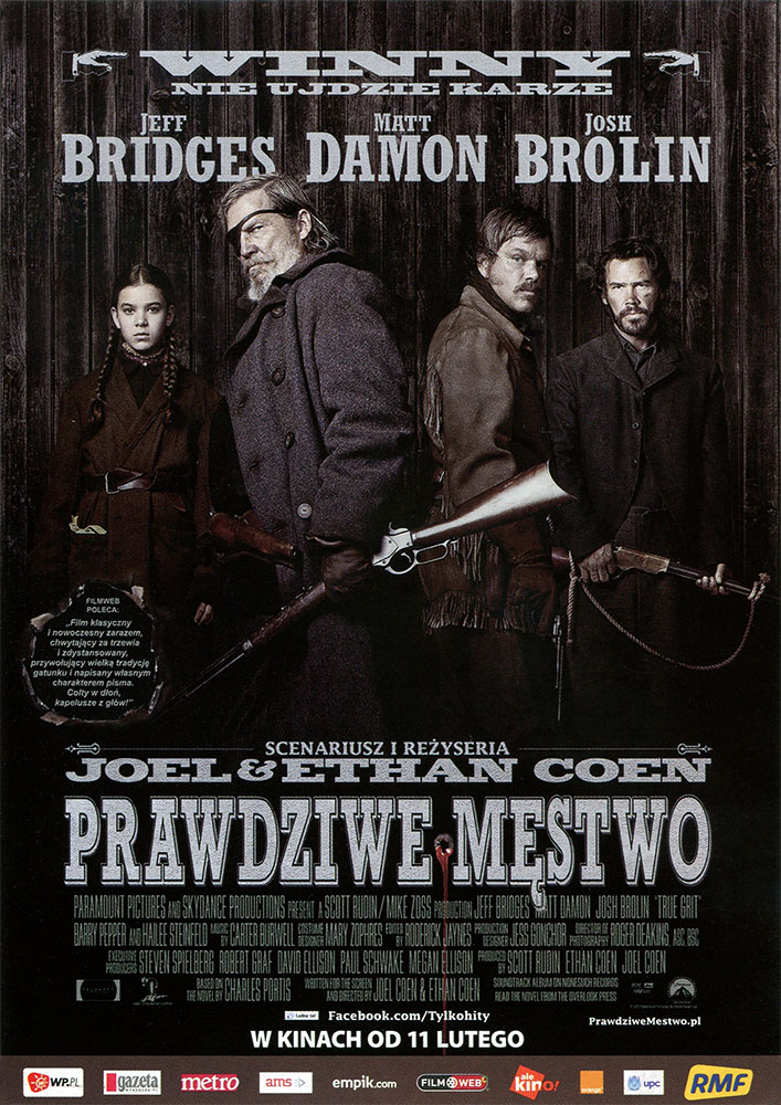Ulotka filmu 'Prawdziwe Męstwo (przód)'