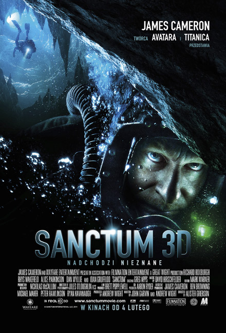 Polski plakat filmu 'Sanctum'