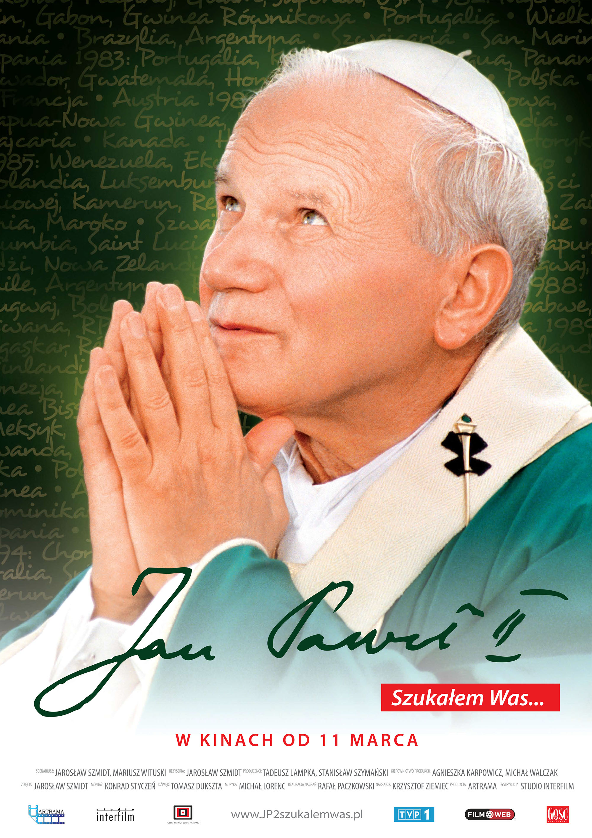 Polski plakat filmu 'Jan Paweł II. Szukałem Was...'