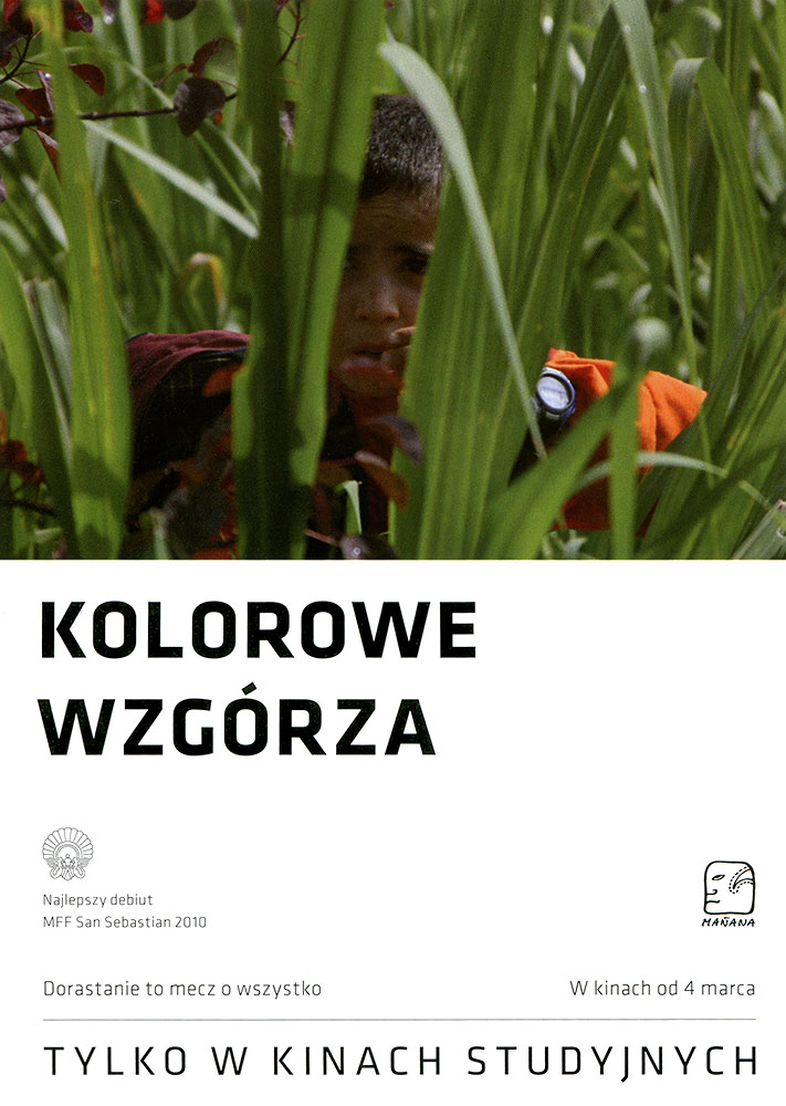 Ulotka filmu 'Kolorowe Wzgórza (przód)'