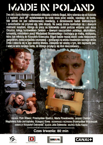 Tył ulotki filmu 'Made In Poland'