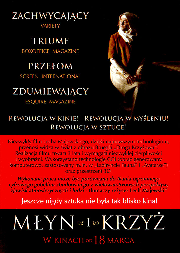 Ulotka filmu 'Młyn i Krzyż (tył)'