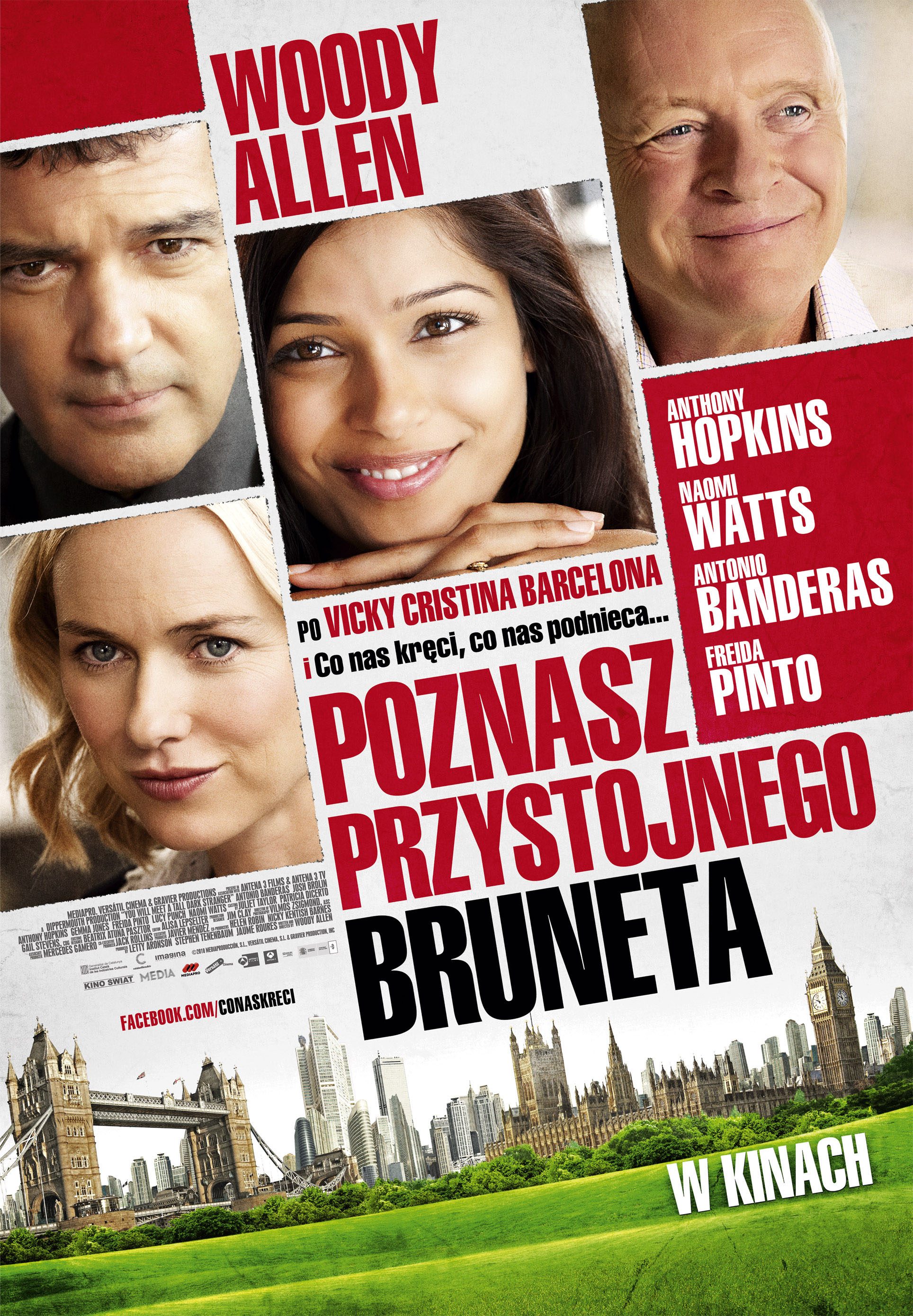 Polski plakat filmu 'Poznasz Przystojnego Bruneta'
