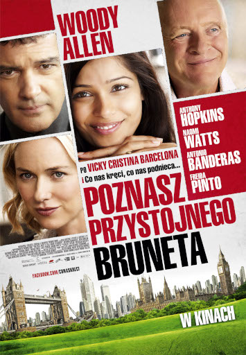 Polski plakat filmu 'Poznasz Przystojnego Bruneta'