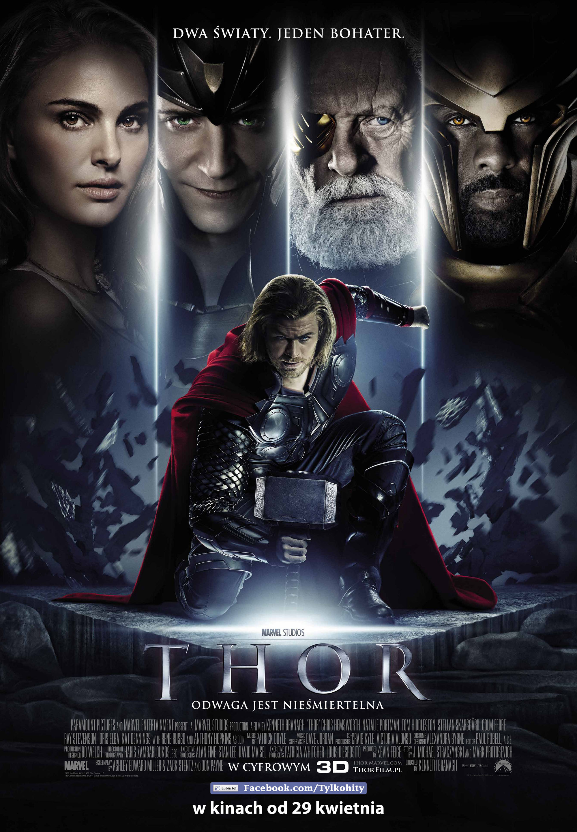 Polski plakat filmu 'Thor'