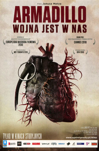 Przód ulotki filmu 'Armadillo - Wojna Jest W Nas'