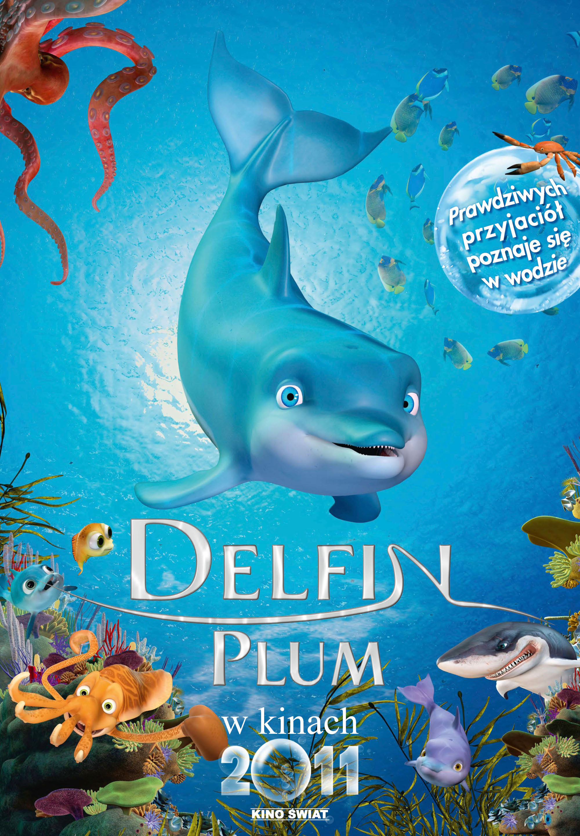 Polski plakat filmu 'Delfin Plum'