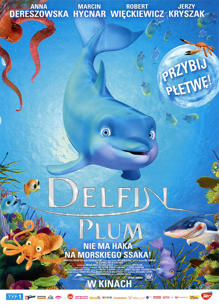Ulotka filmu 'Delfin Plum (przód - wersja B)'